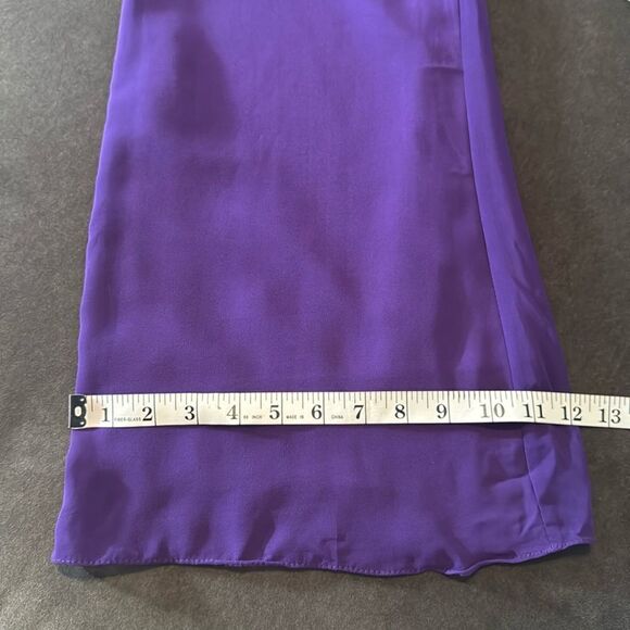 Women’s Purple Chiffon 3 Piece Pants Suit Mother of the Bride Plus Size 16 NEW - Picture 11 of 14